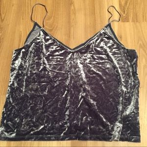 Crushed Velvet light purple Tank top